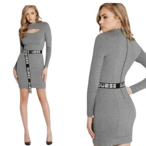 GUESS Gray Bodycon Mini Dress sz Small